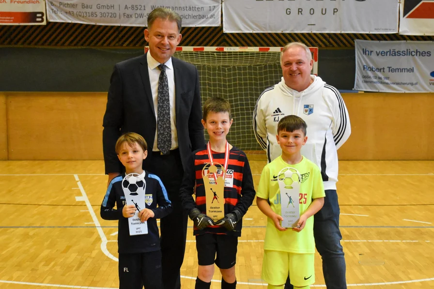 Beste Tormänner: Florian Leitinger (JAZ West DSC), Jan Kiegerl-Ully (SG Wettmannstätten) und Simon Eichelsberger (LUV Graz A)