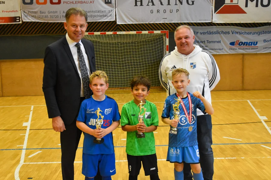 Torschützenkönige: Alexander Martinschitz (LUV Graz A), Sami Abdelhai (SV Straßgang) und Matteo Koch (SC Eibiswald)